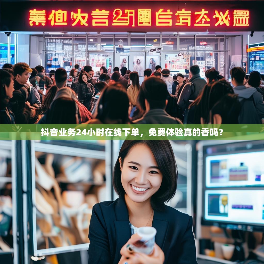 抖音业务24小时在线下单，免费体验真的香吗？