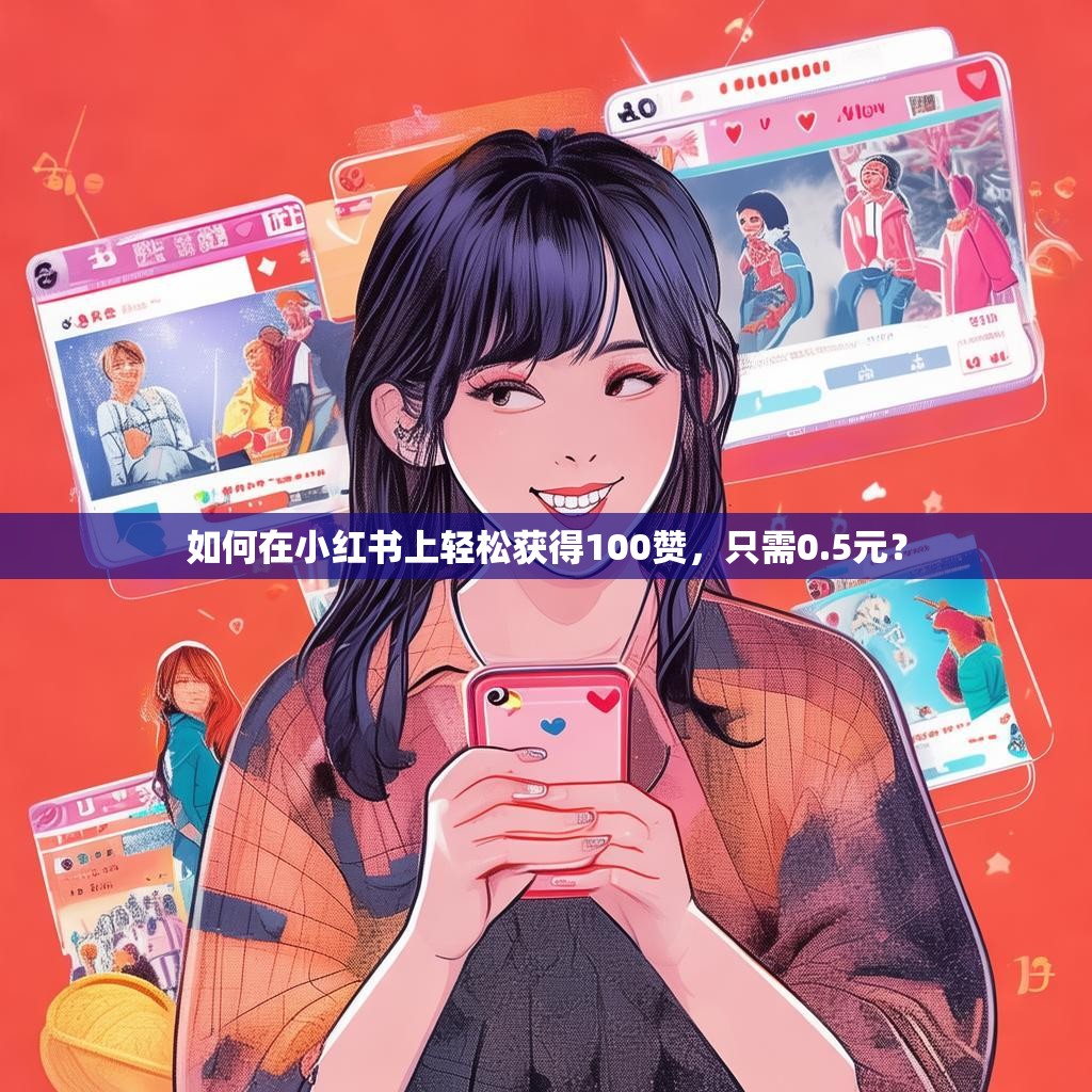 如何在小红书上轻松获得100赞，只需0.5元？