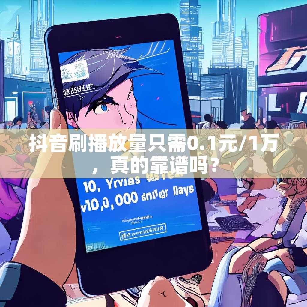 抖音刷播放量只需0.1元/1万，真的靠谱吗？