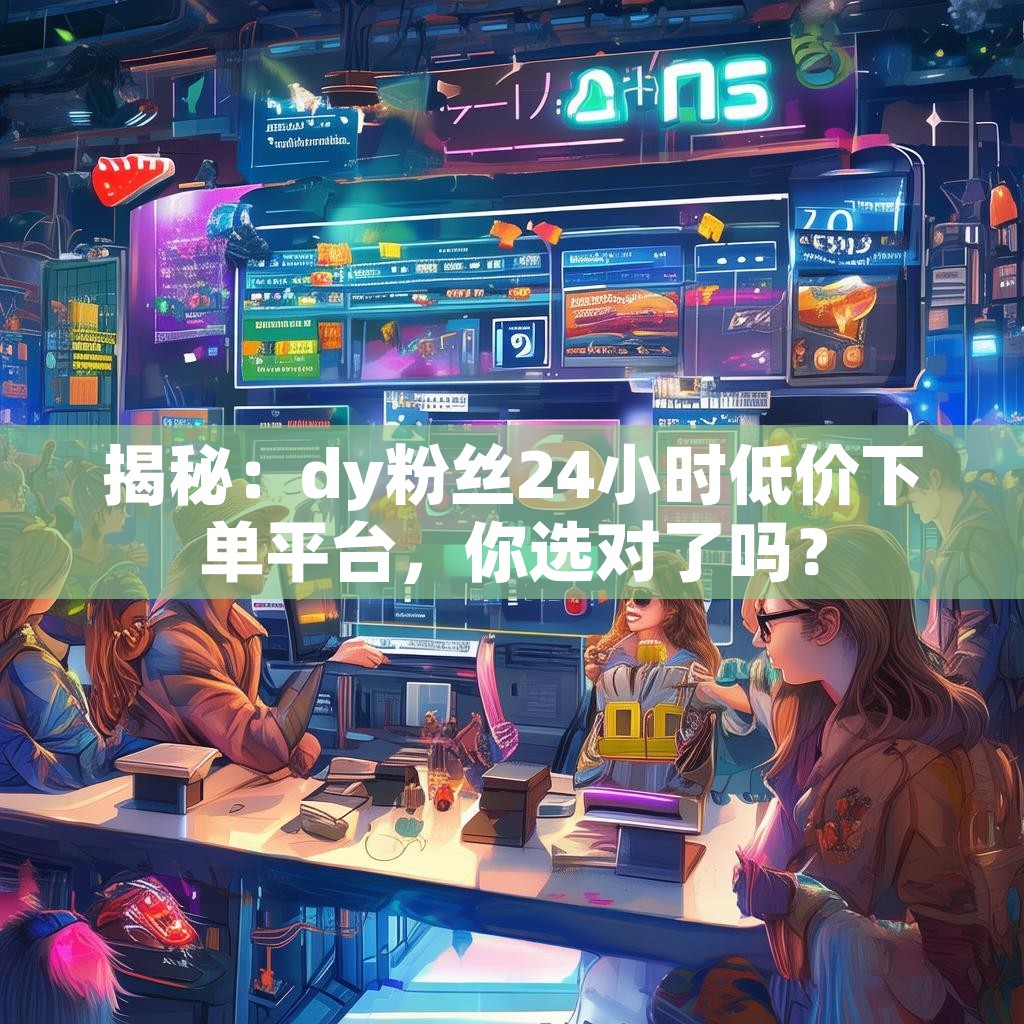 揭秘：dy粉丝24小时低价下单平台，你选对了吗？