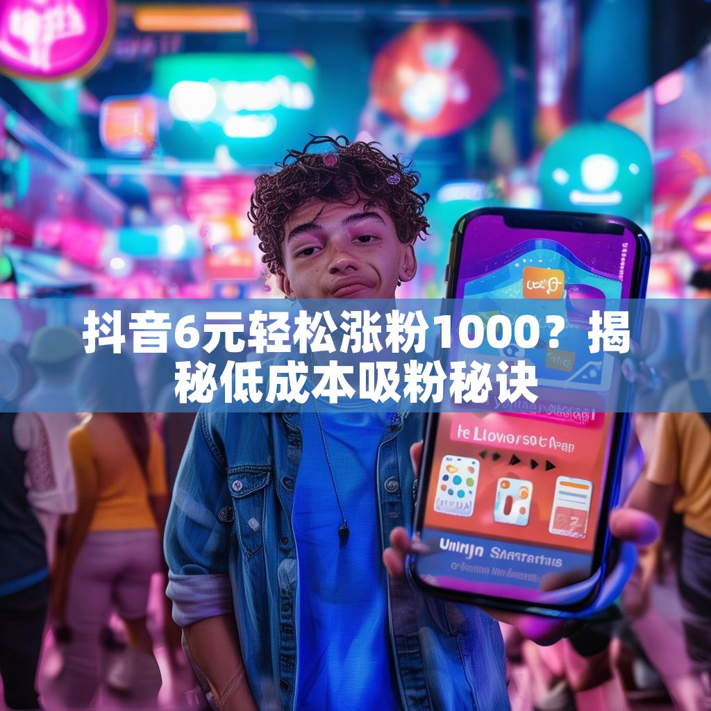 抖音6元轻松涨粉1000？揭秘低成本吸粉秘诀
