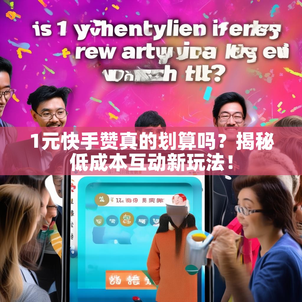 1元快手赞真的划算吗？揭秘低成本互动新玩法！