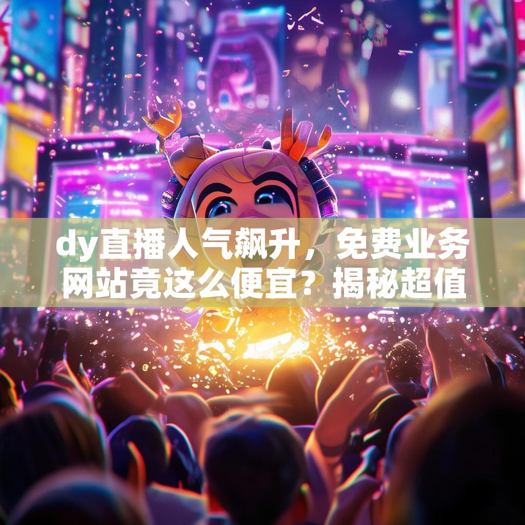 dy直播人气飙升，免费业务网站竟这么便宜？揭秘超值体验！