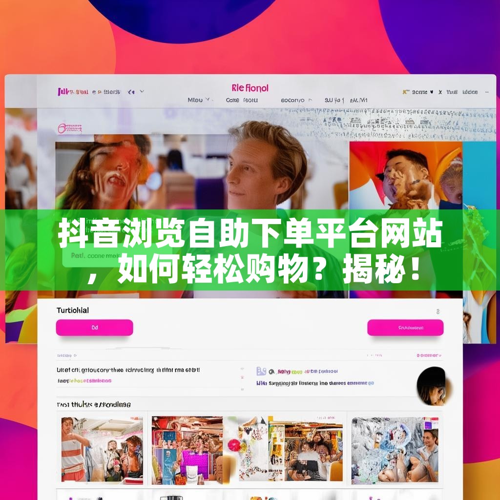 抖音浏览自助下单平台网站，如何轻松购物？揭秘！