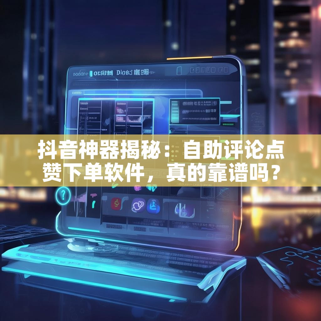 抖音神器揭秘：自助评论点赞下单软件，真的靠谱吗？