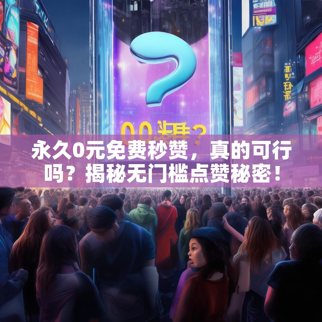 永久0元免费秒赞，真的可行吗？揭秘无门槛点赞秘密！