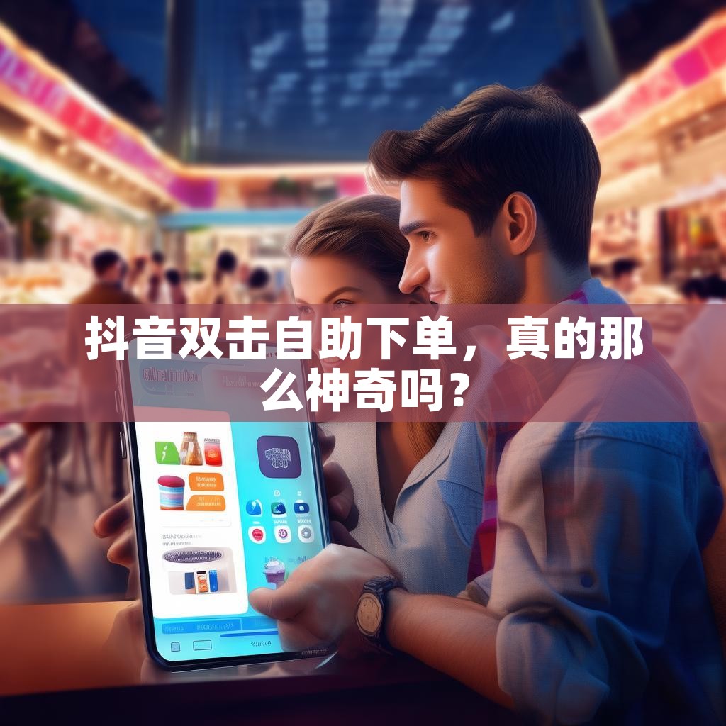 抖音双击自助下单，真的那么神奇吗？