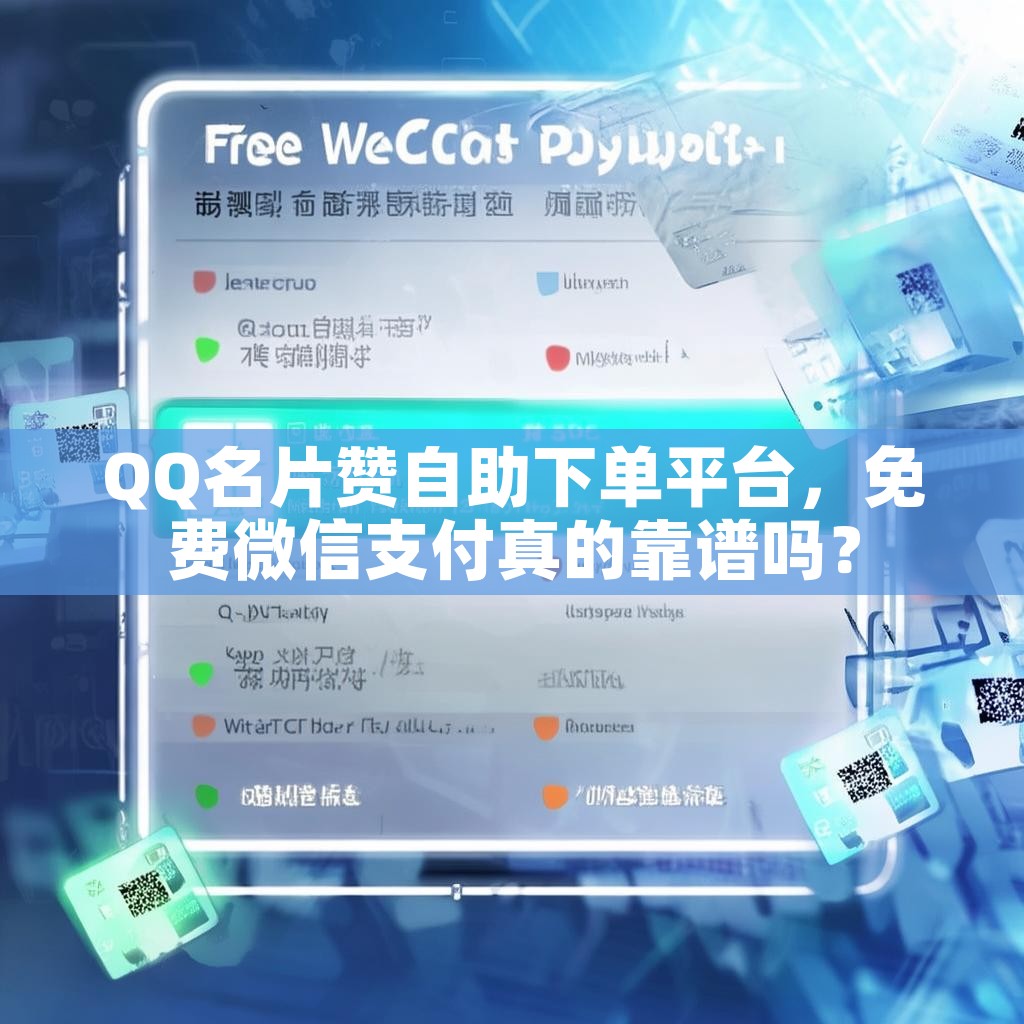 QQ名片赞自助下单平台，免费微信支付真的靠谱吗？