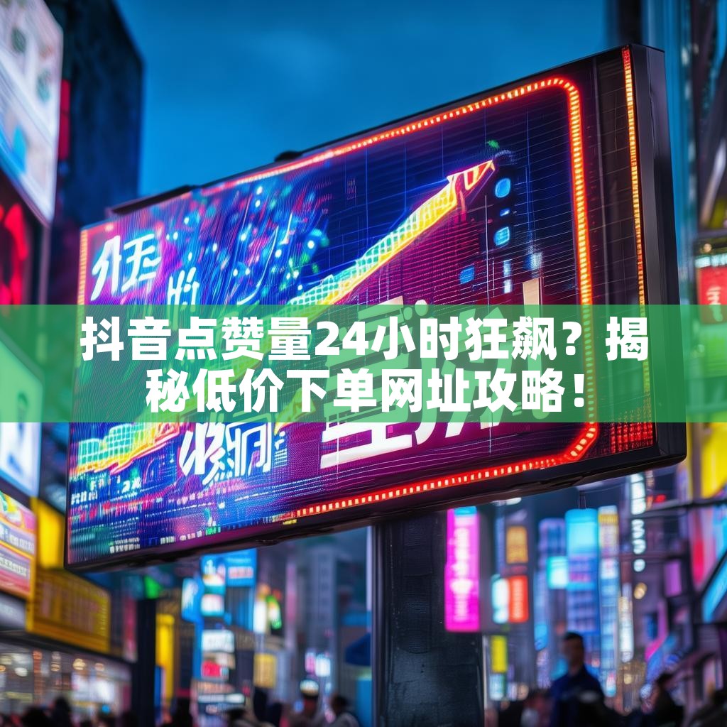 抖音点赞量24小时狂飙？揭秘低价下单网址攻略！