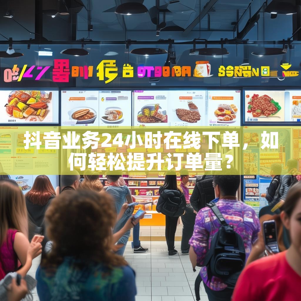 抖音业务24小时在线下单，如何轻松提升订单量？
