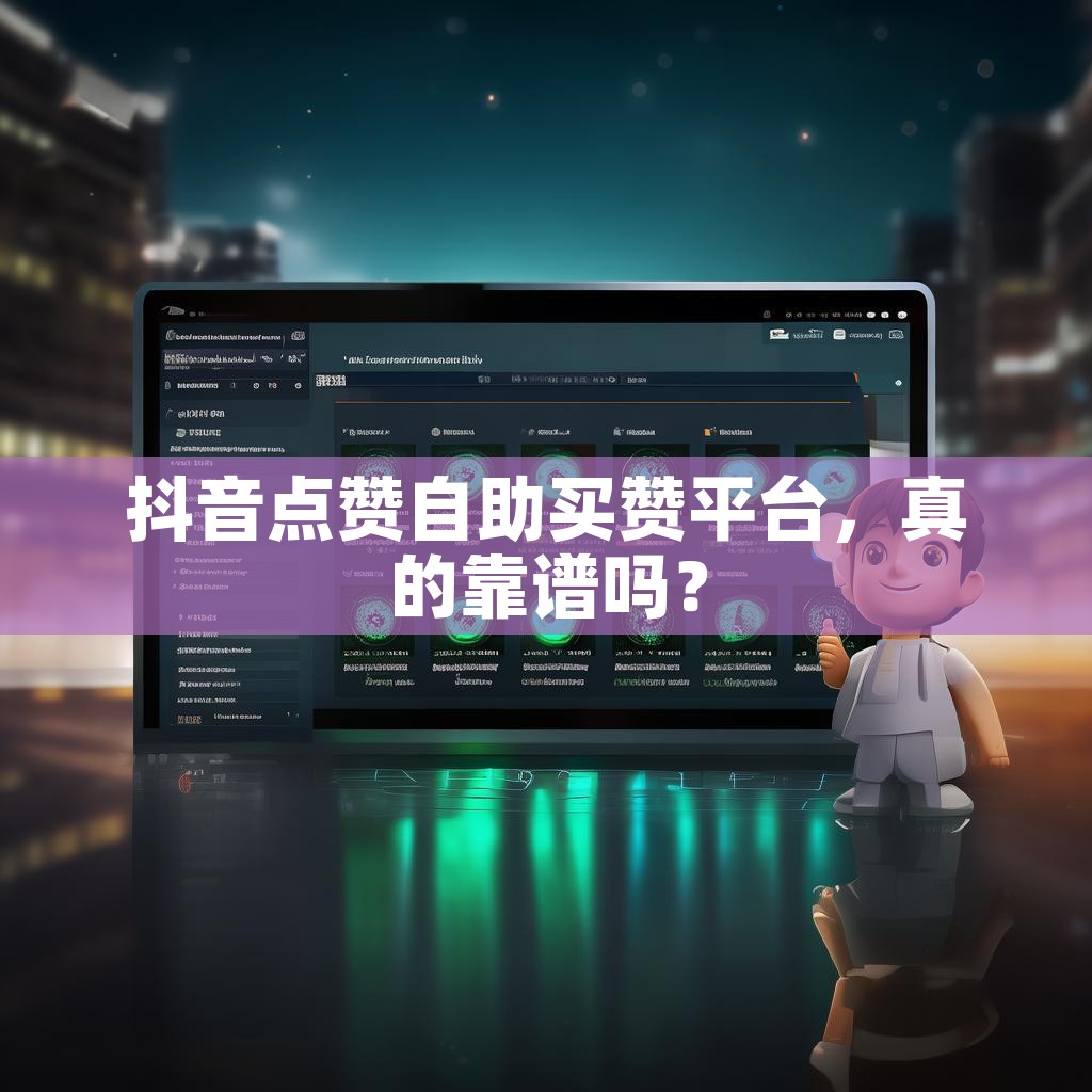抖音点赞自助买赞平台，真的靠谱吗？