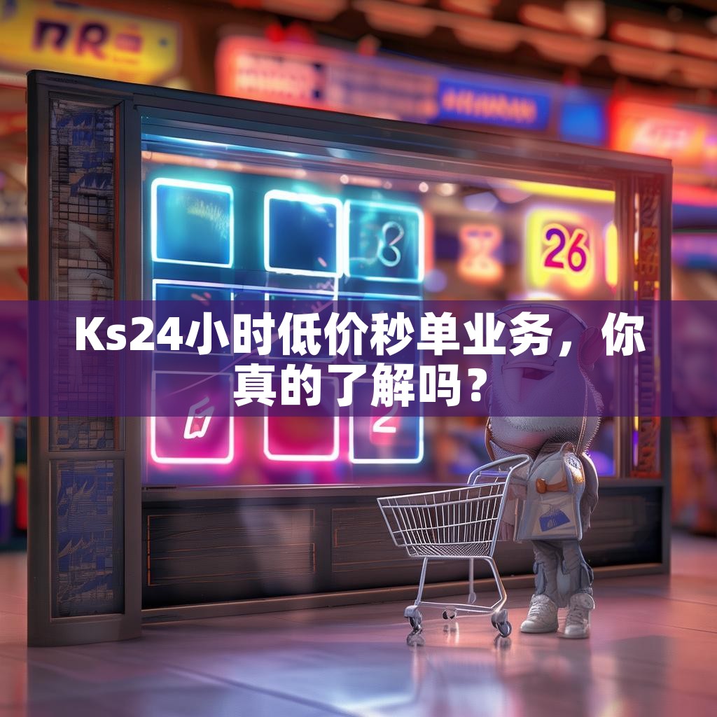 Ks24小时低价秒单业务，你真的了解吗？