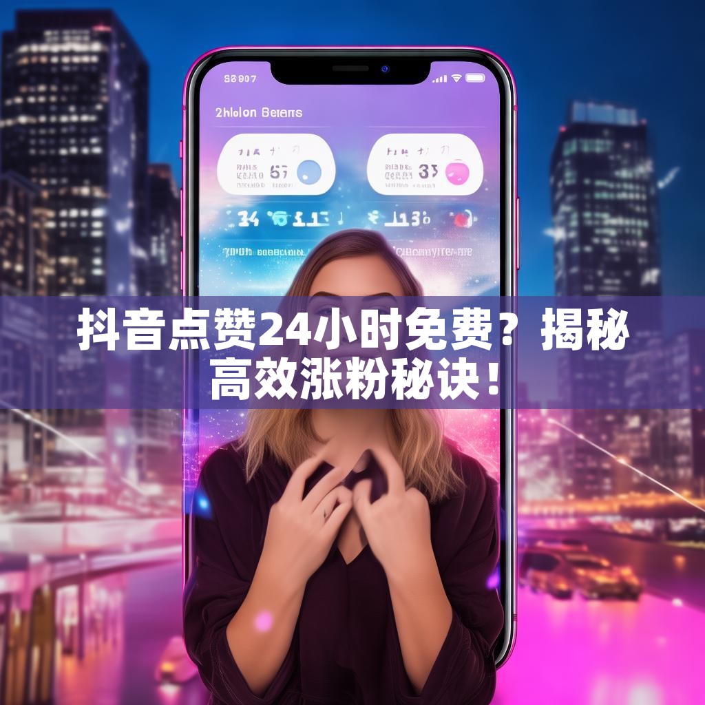 抖音点赞24小时免费？揭秘高效涨粉秘诀！