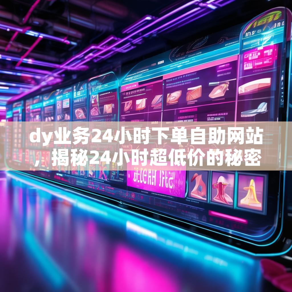 dy业务24小时下单自助网站,揭秘24小时超低价的秘密?