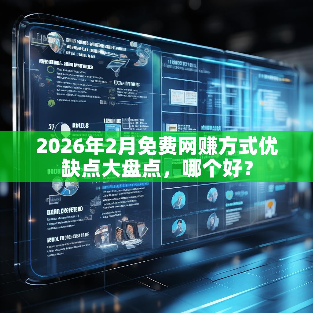 2026年2月免费网赚方式优缺点大盘点，哪个好？