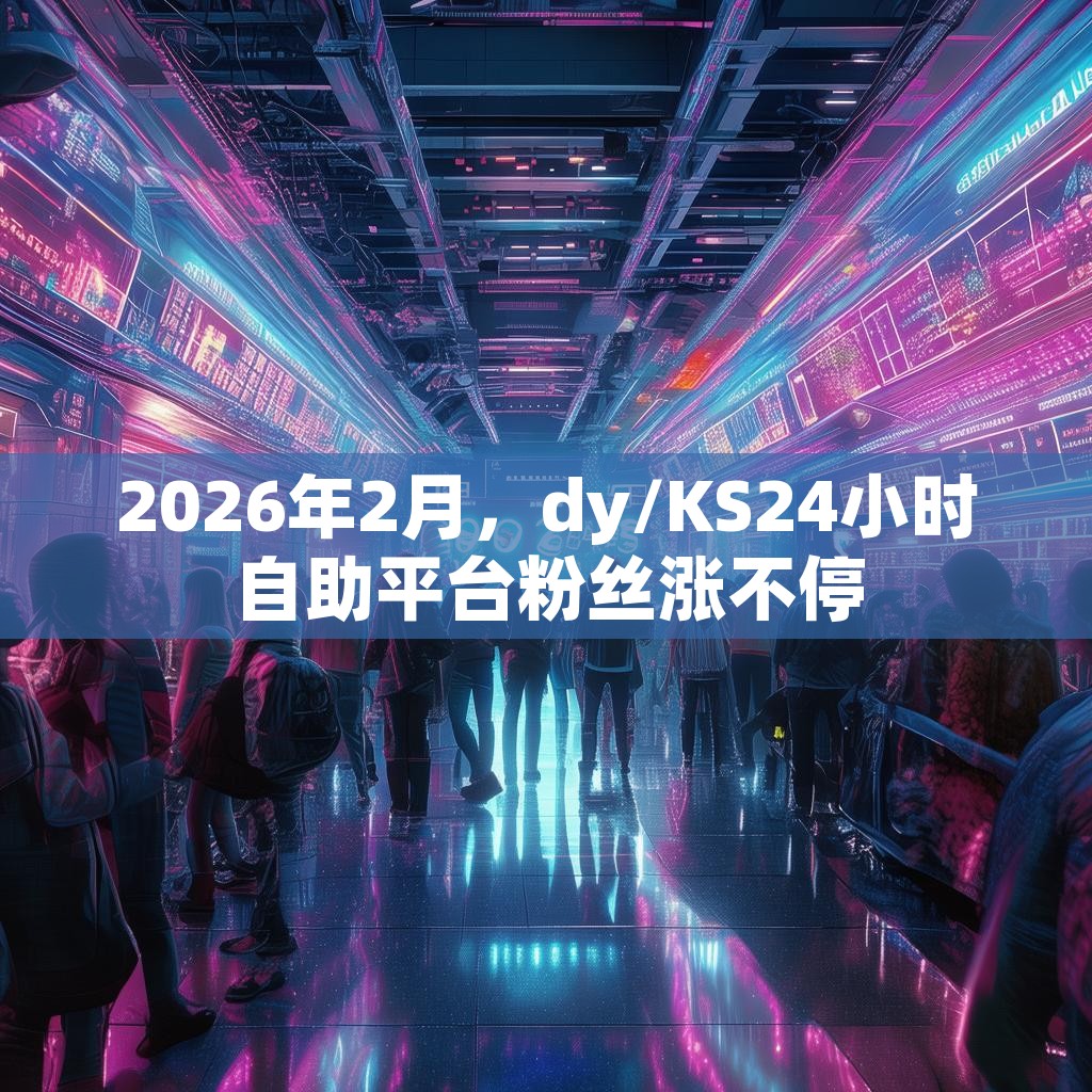 2026年2月，dy/KS24小时自助平台粉丝涨不停
