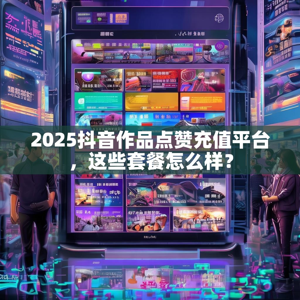 2025抖音作品点赞充值平台，这些套餐怎么样？