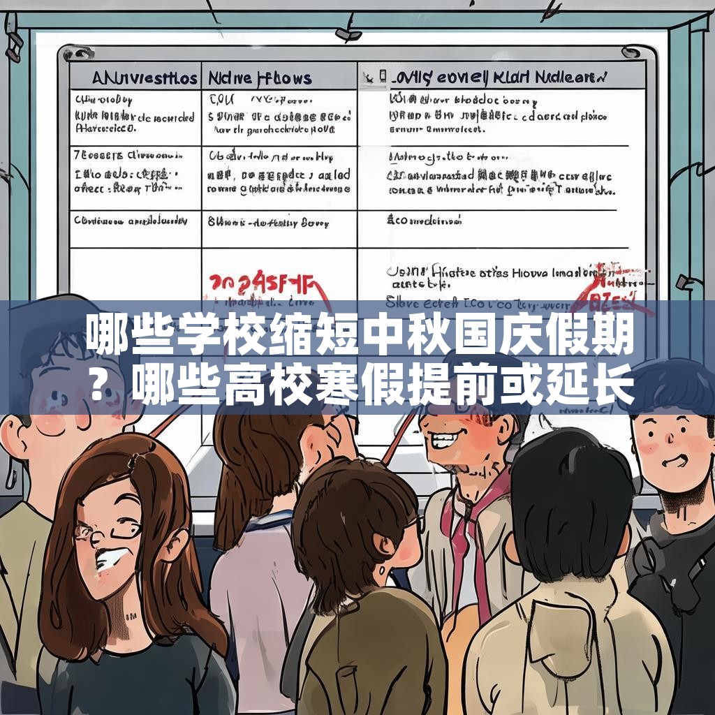 哪些学校缩短中秋国庆假期？哪些高校寒假提前或延长？