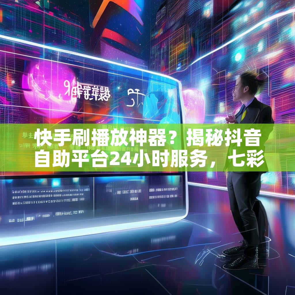 快手刷播放神器？揭秘抖音自助平台24小时服务，七彩云自助业务网下单攻略！