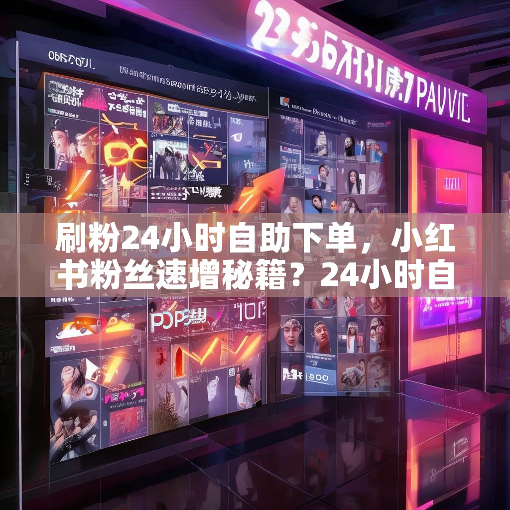 刷粉24小时自助下单，小红书粉丝速增秘籍？24小时自助发卡平台揭秘！