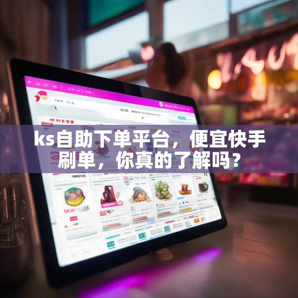 ks自助下单平台，便宜快手刷单，你真的了解吗？