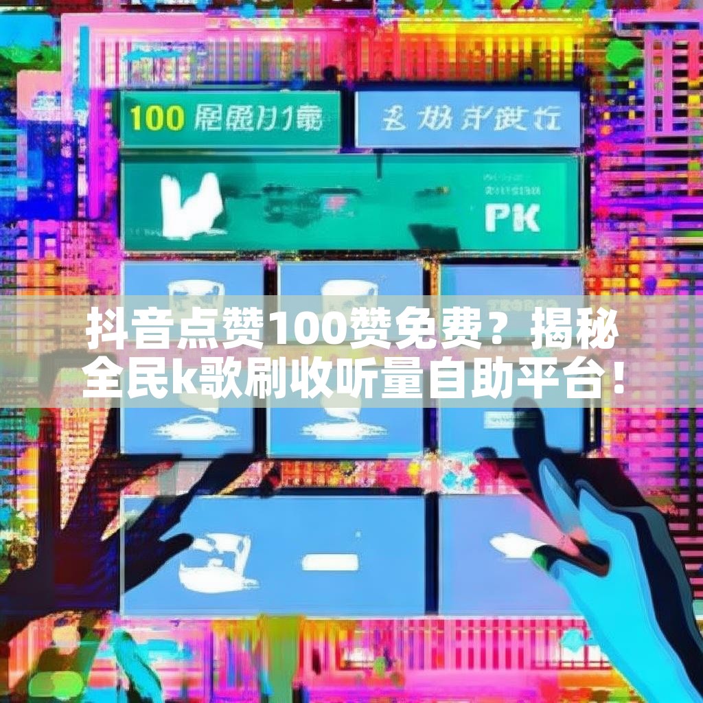 抖音点赞100赞免费？揭秘全民k歌刷收听量自助平台！