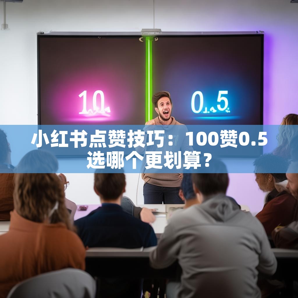 小红书点赞技巧：100赞0.5选哪个更划算？
