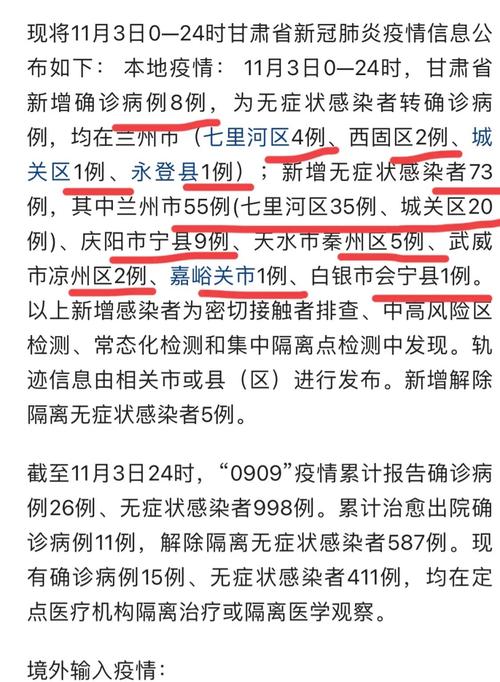 兰州疫情最新数据消息及情况