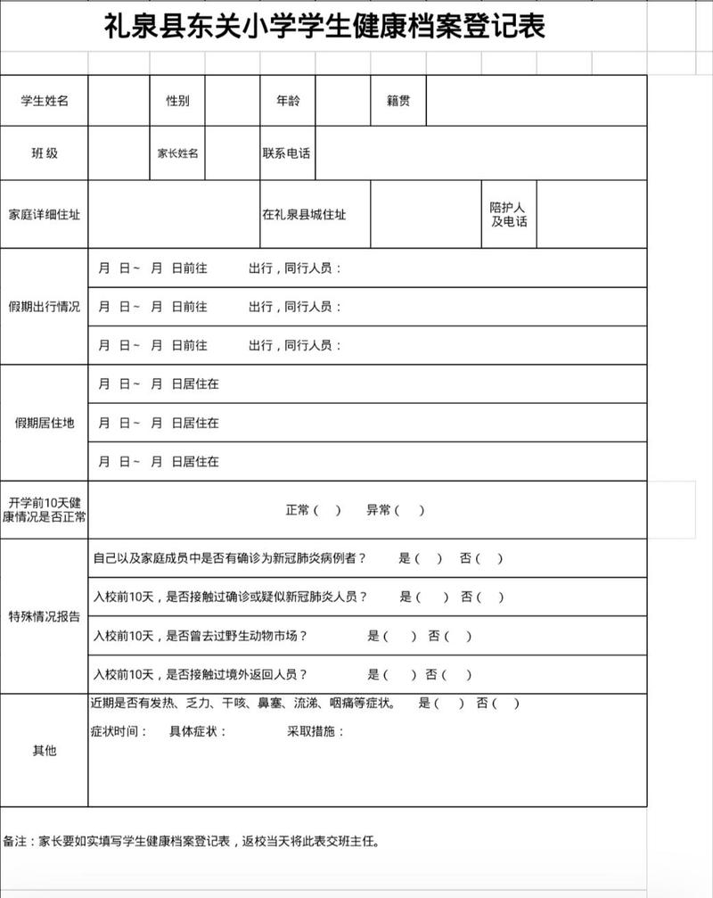 健康卡当日行程填写方法及学生健康卡相关内容介绍