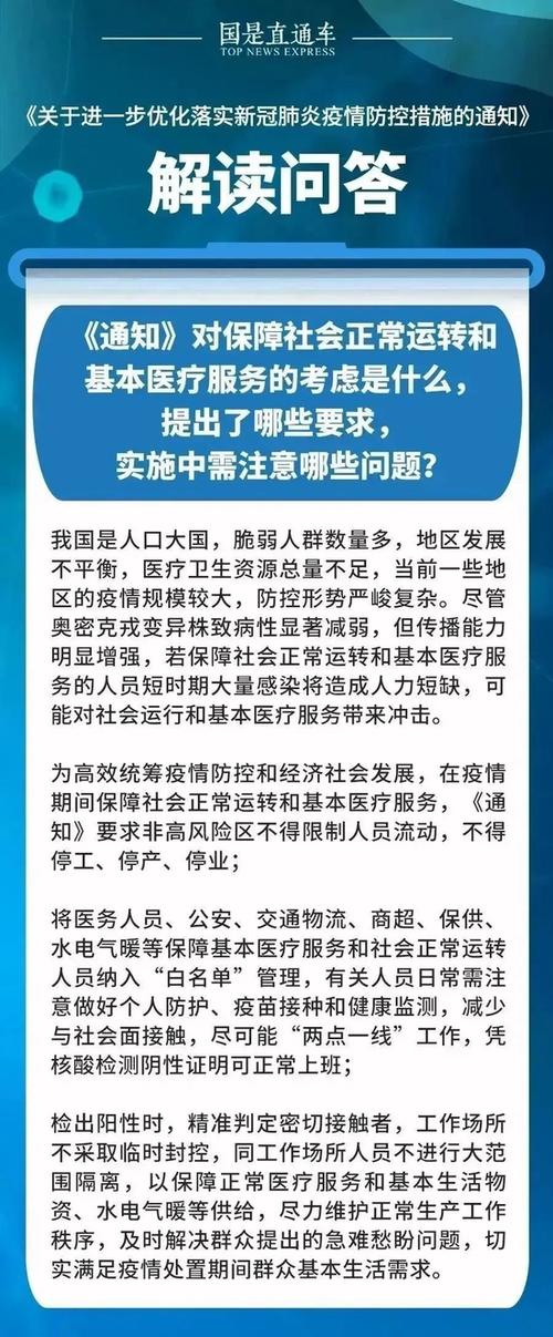 2022国家疫情防控新十条政策解读：感染者收治及核酸检测优化