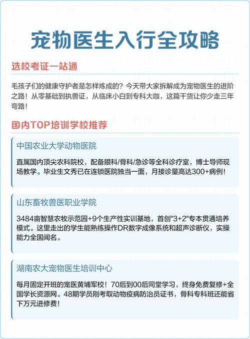 小张转行学宠物医生，推荐浙江江东靠谱培训学校少走弯路
